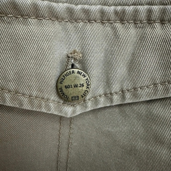 Vintage Y2K Tommy Hilfiger Women’s Military Tan Button Down Jacket Size Medium M - Picture 5 of 10